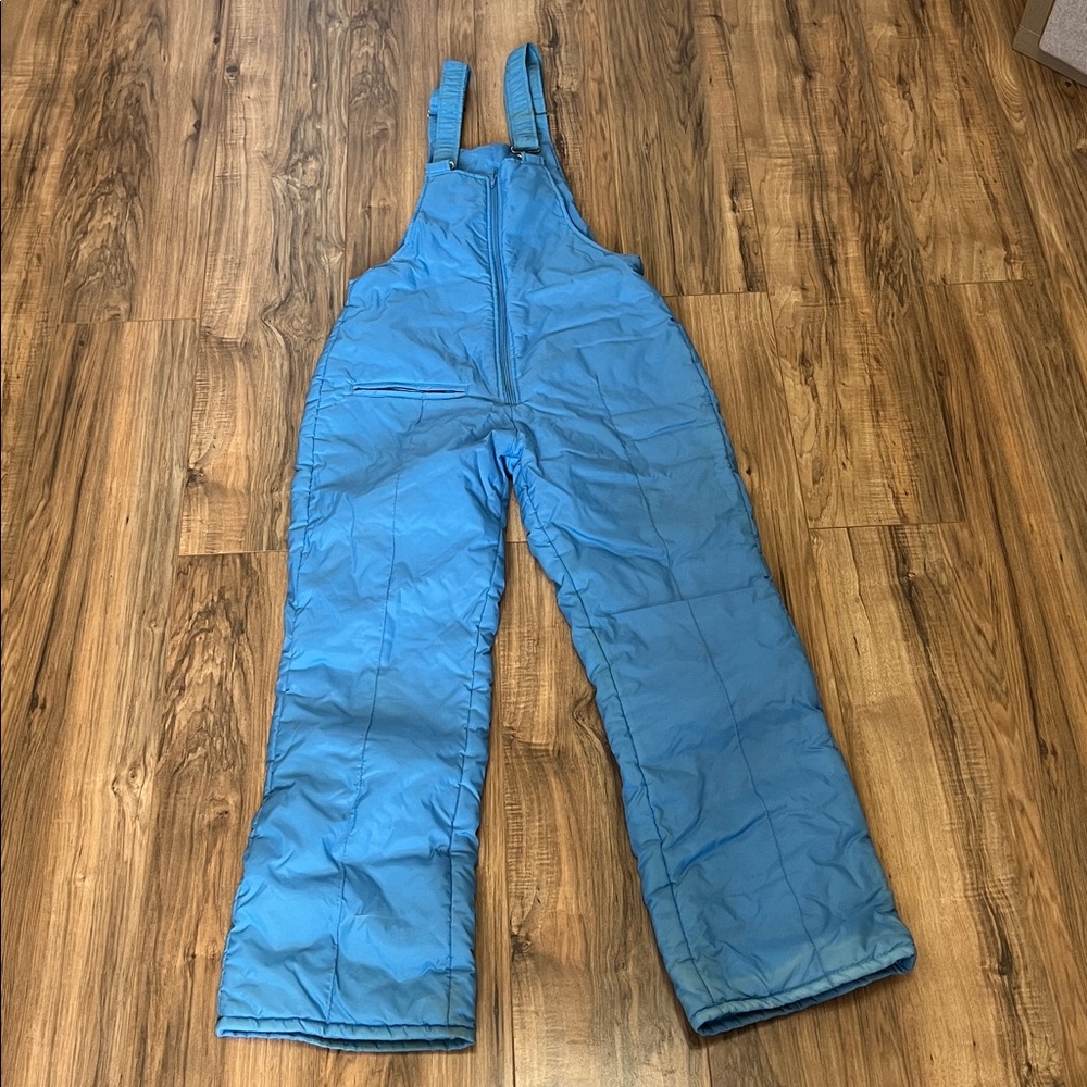Vintage Activa Blue Snow Bib Overall Pants Men Sz M
